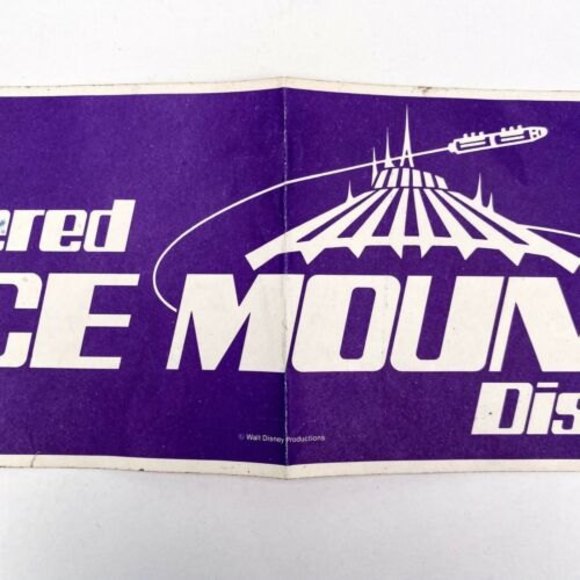 I Conquered Space Mountain Disneyland Bumper Sticker 1977 For Cast Members Only - Picture 3 of 10